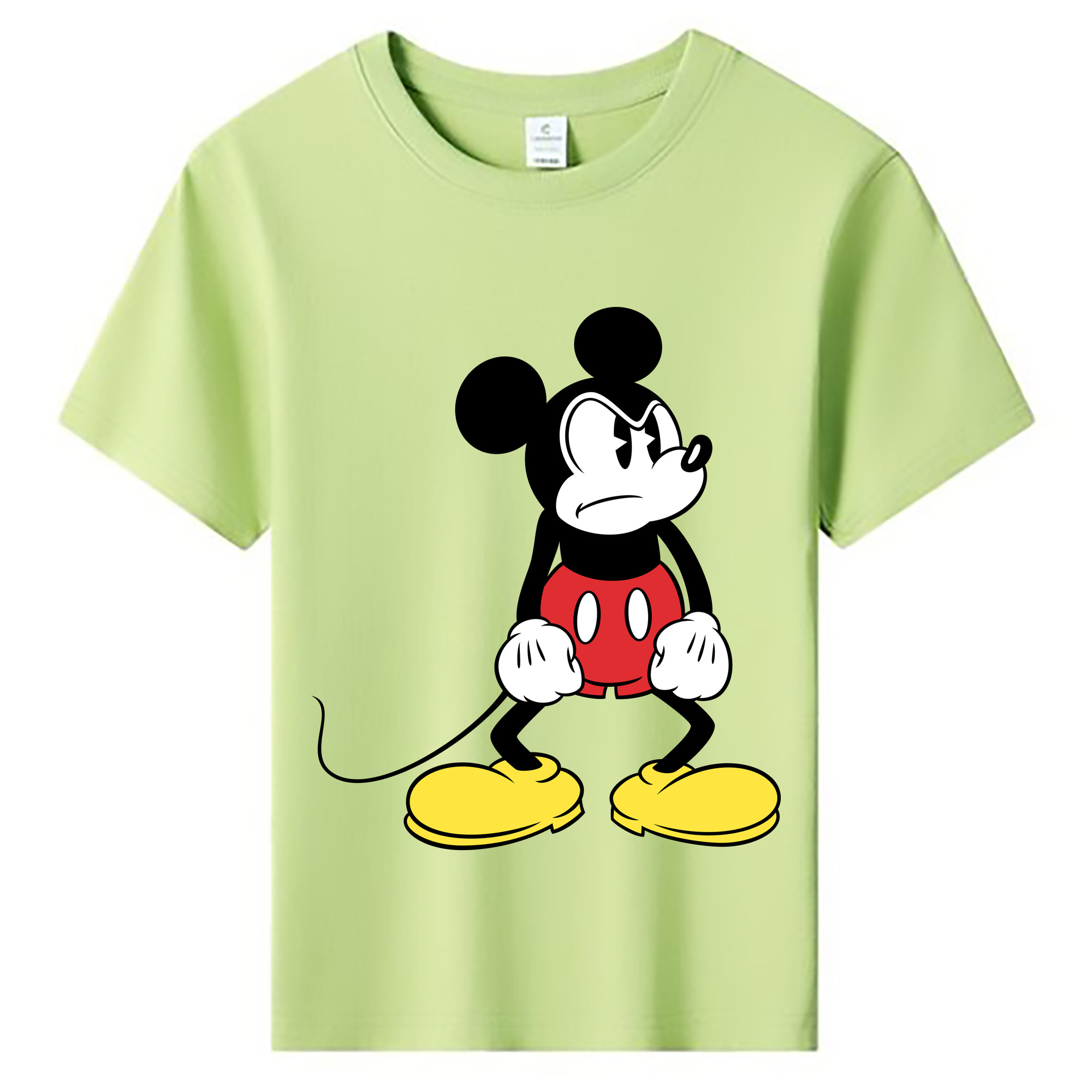 ミッキーマウス Mickey Mouse 綿100％キッズTシャツ（フロントプリント）